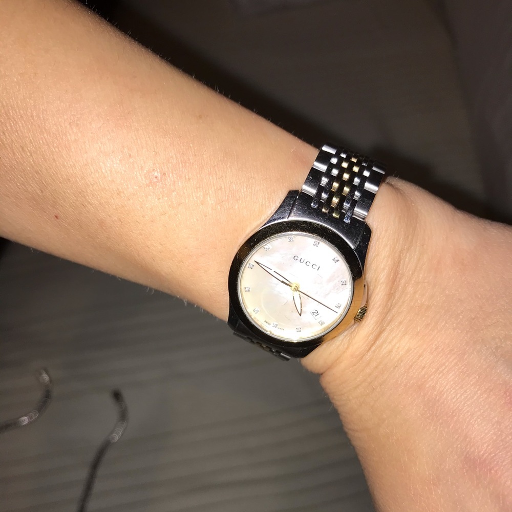 Gucci two-tone stainless steel watch